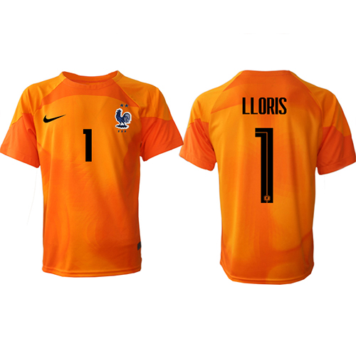 Maglie da calcio Francia Hugo Lloris #1 Portiere Prima Maglia Mondiali 2022 Manica Corta